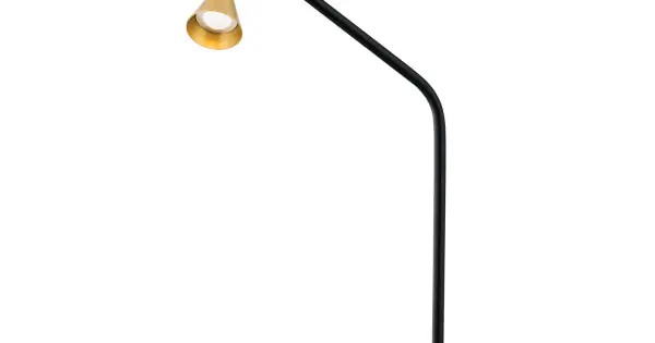 Akció Orion Odeon fekete-sárgaréz LED asztali lámpa (ORI-LA 4-1313) LED 1 izzós IP20
