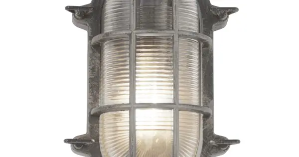 Ne maradj le Searchlight Bulkhead fekete-ezüst kültéri fali/mennyezeti lámpa (SL-61402BS) E27 1 izzós IP44
