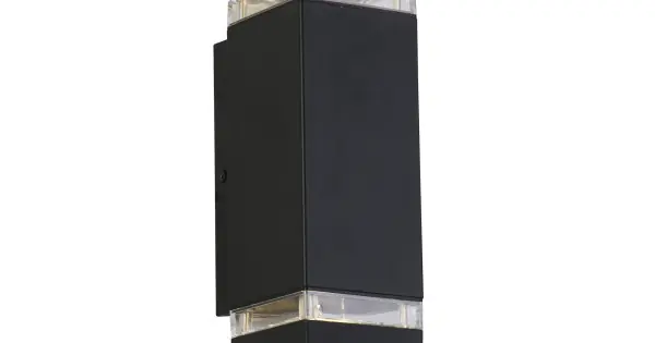 Akciós ár Searchlight Houston fekete kültéri falikar (SL-61101BK) GU10 2 izzós IP44