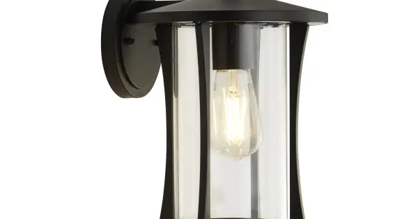 Expressz szállítás Searchlight Pagoda fekete kültéri falikar (SL-8477BK) E27 1 izzós IP44