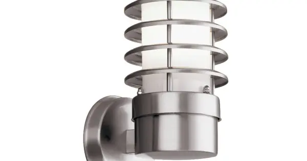 Korlátozott ajánlat Searchlight Louvre ezüst kültéri falikar (SL-051) E27 1 izzós IP44