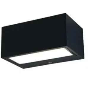 Újdonság Lutec Gemini fekete LED kültéri fali lámpa (LUT-5189113012) LED 1 izzós IP54