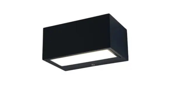 Újdonság Lutec Gemini fekete LED kültéri fali lámpa (LUT-5189113012) LED 1 izzós IP54