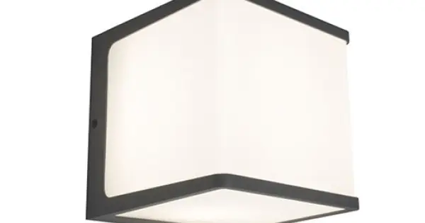 Szuper ajánlat Lutec Doblo sötétszürke LED kültéri fali lámpa (LUT-5105002125) LED 1 izzós IP54