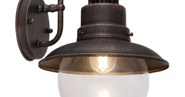 Globo Sella rozsdaszínű-átlátszó kültéri fali lámpa (GLO-3272R) E27 1 izzós IP44 Csak ma