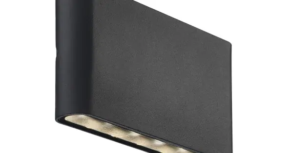Nordlux Kinver fekete LED vízvédett kültéri fali lámpa (NOR-84181003) LED 1 izzós IP54 Expressz szállítás