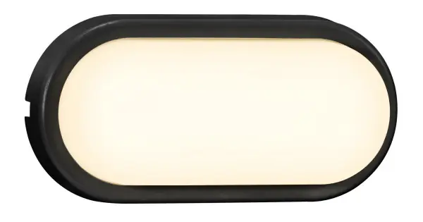 Nordlux Cuba Energy Oval fekete-fehér LED vízvédett kültéri fali lámpa (NOR-2019181003) LED 1 izzós IP54 Exkluzív ajánlat