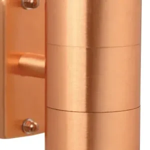 Újdonság Nordlux Tin Double réz vízvédett kültéri fali lámpa (NOR-21279930) GU10 2 izzós IP54
