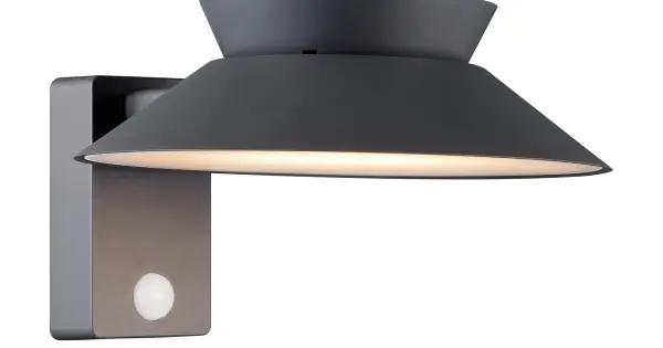 Nordlux Justina Solar fekete mozgásérzékelős vízvédett LED kültéri fali lámpa (NOR-2418071050) LED 1 izzós IP44 Nézd meg most
