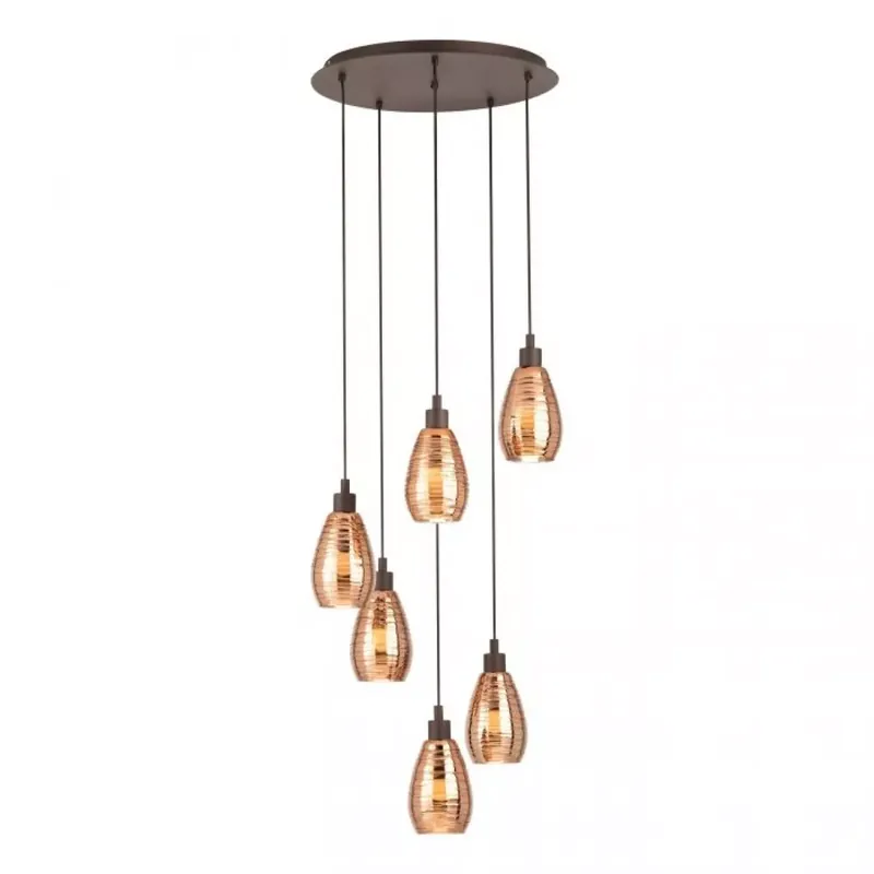 Legnépszerűbb SIRACUSA - 6 izzós függeszték lámpa, 6xE27, átm 50cm - Eglo-39508