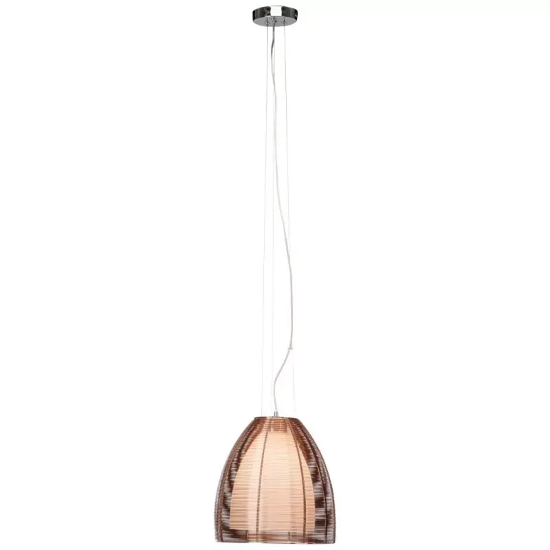 Rendeld meg most RELAX - 1 izzós függeszték lámpa, bronz/króm, átm 30 cm - Brilliant-61171/53