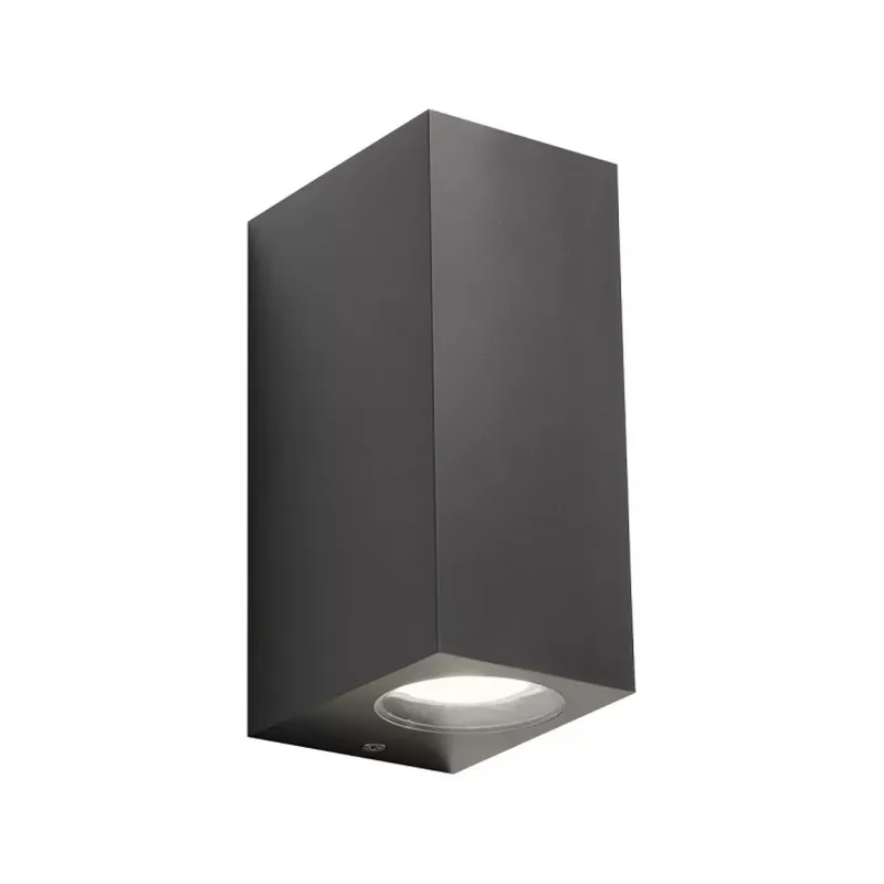 Azonnal elérhető PUNTA - Kültéri fali lámpa, IP44, le/fel világít; 2xGU10 - Redo-90152