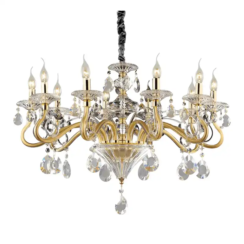 Ne maradj le NEGRESCO SP10 ORO - 10 izzós kristály csillár; E14; átm.85cm - IDL-87771