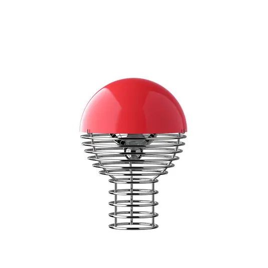Gyors kiszállítás Verpan LED tölthető asztali világítás WIRE, piros, magasság 25 cm, IP44