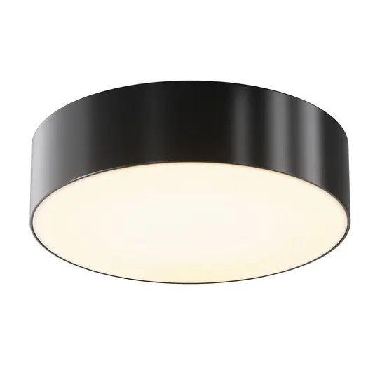 LED kültéri mennyezeti világítás Zon, fekete, Ø 22 cm, 3000 K fém Akciós ár