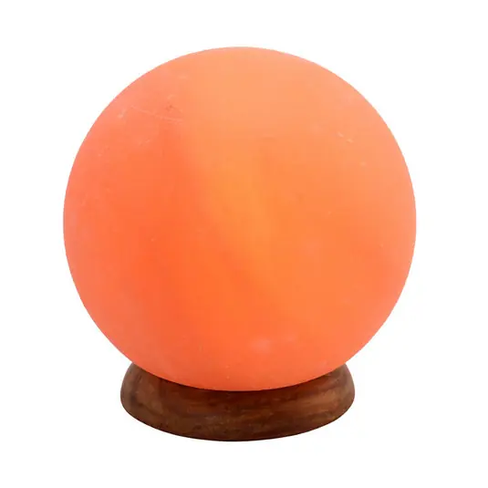 Só világítás Planet, 2 kg, fa talapzat, borostyánszínű Prémium