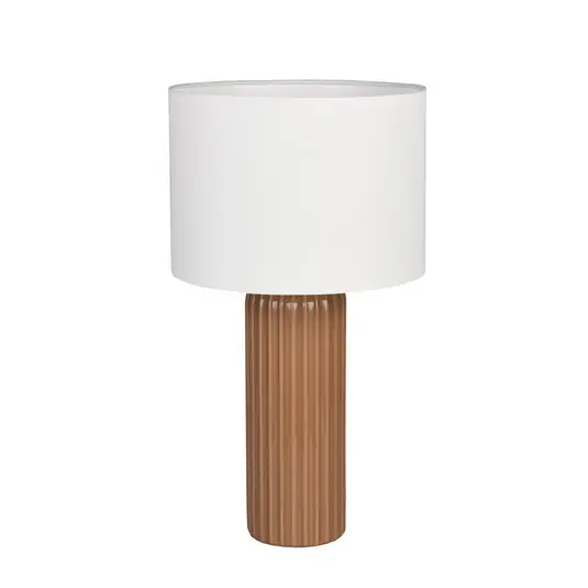 Blair asztali világítás, magasság 51 cm, mokka, E27, kerámia Újdonság