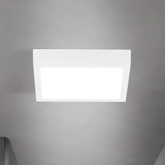 Árengedmény LED mennyezeti lámpa Disc, fehér, hossza 14 cm, CCT, fém
