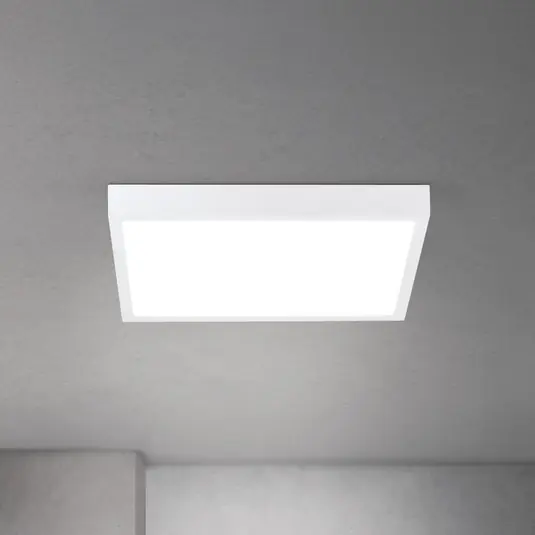 Vedd meg online LED mennyezeti lámpa Disc, fehér Hosszúság 40 cm CCT Fém/műanyag
