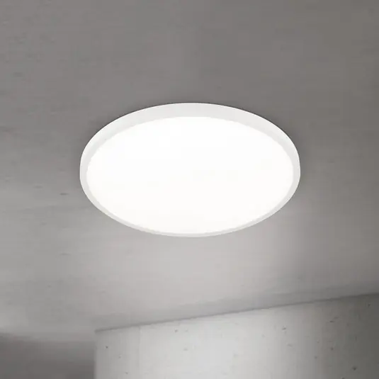 LED mennyezeti lámpa Disc, fehér, Ø 60 cm, CCT, fém/műanyag Szuper akció