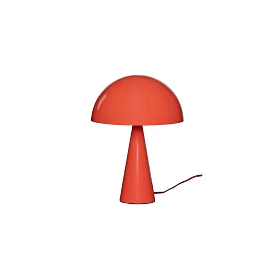 Biztonságos fizetés HÜBSCH Mush Mini asztali világítás, világospiros, fém, magasság 25 cm