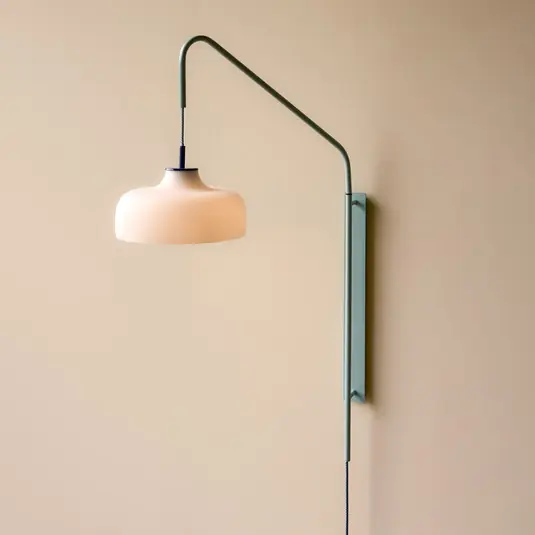 HÜBSCH Current fali világítás, világoskék, kinyúlás 71 cm Csak ma
