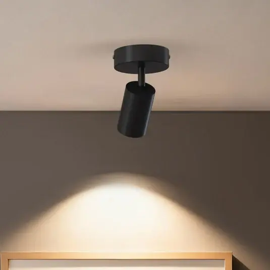 Biztonságos vásárlás Calex GU10 mennyezeti spotlámpa, fekete, Ø 10 cm, 1 izzó, fém
