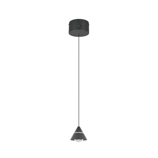Outlet LED függő lámpa Romeo, Ø 14 cm, fekete, fém, CCT
