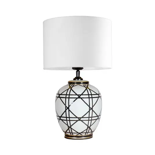 Biztonságos fizetés PR Home New York asztali világítás, fehér, magasság 46 cm, kerámia