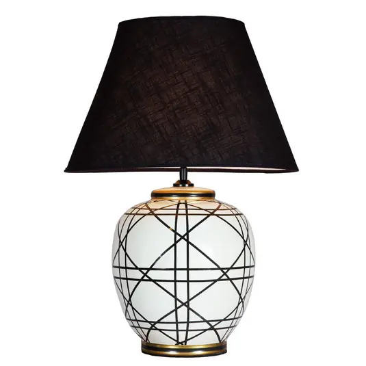Akciós ár PR Home New York asztali világítás, fekete, magasság 60 cm, kerámia