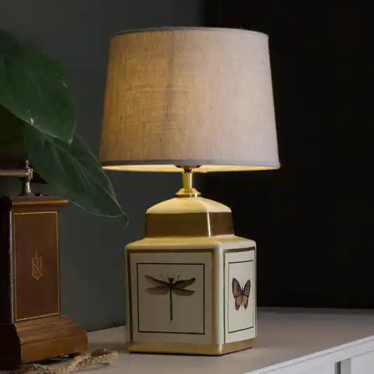 Árengedmény PR Home Lucca asztali világítás, homokszínű, magasság 45 cm, kerámia