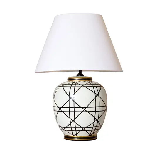 Expressz szállítás PR Home New York asztali világítás, fehér, magasság 60 cm, kerámia