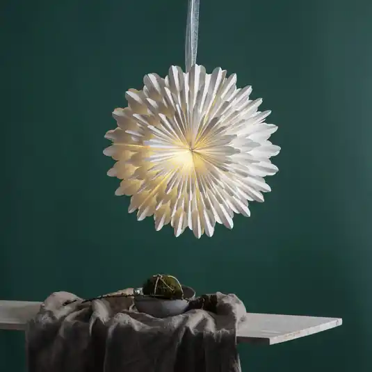 Papírcsillag Snow, Ø 50 cm, fehér, 3 rétegű, papír Ajánlat