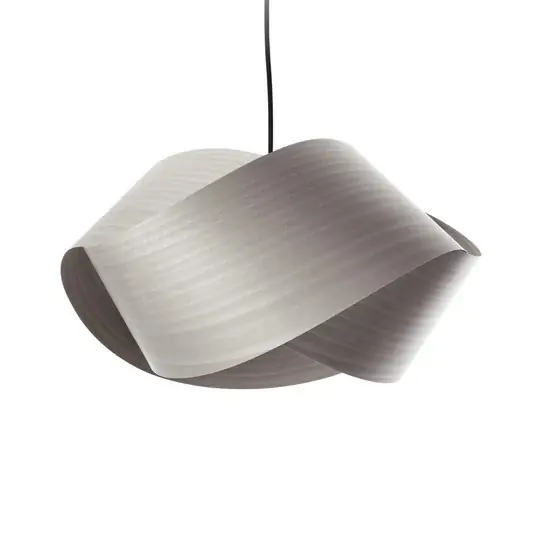 LZF Nut függő lámpa, szürke/nikkel színű, hossza 42 cm, fa Biztonságos fizetés