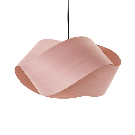LZF Nut függő lámpa, világos rózsaszín/nikkel színű, hossza 42 cm, fa Bestseller
