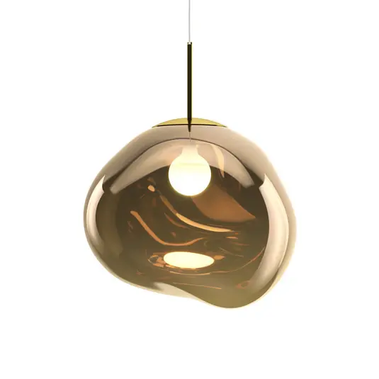 Újdonság Tom Dixon Melt lógó lámpa, Ø 50 cm, bronz színű, foglalat