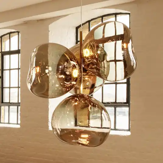 Népszerű Tom Dixon LED csillár Melt Chandelier, bronz színű
