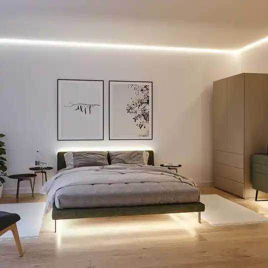 Újdonság Paulmann LED csík MaxLED 1000 kiegészítő 2,5 m ezüst CCT