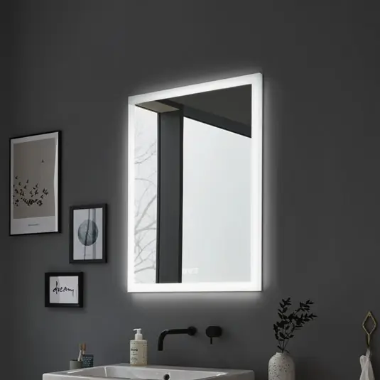Szezonális akció Paulmann LED fali tükör Mirra fehér 60x80 cm IP44 CCT