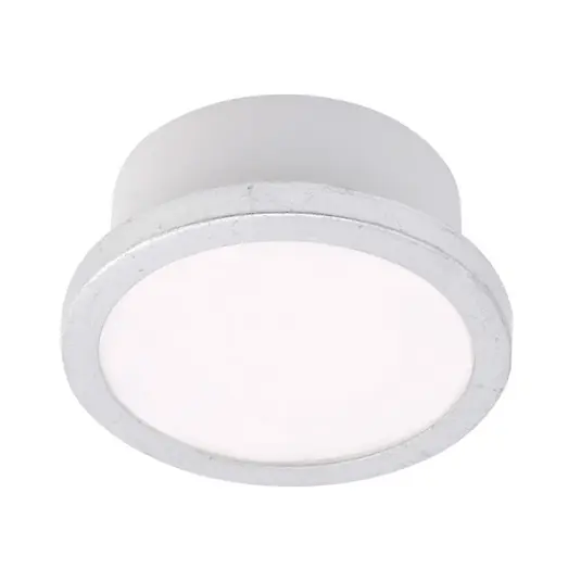 Azonnal elérhető LightMe Aqua Uno mennyezeti világítás, Ø 11 cm, levél ezüst, IP44