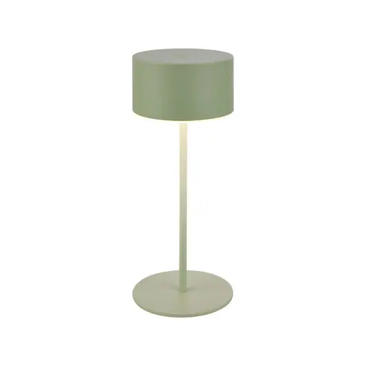 LED tölthető asztali világítás Kira, zöld, magasság 19 cm, IP44, érintésérzékeny Akciós ár