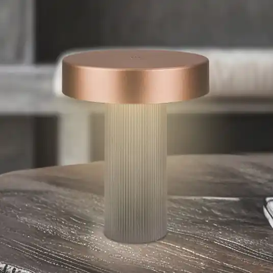 Kihagyhatatlan ajánlat LED tölthető asztali világítás Bito, bronz/antracit, magasság 20 cm, IP44