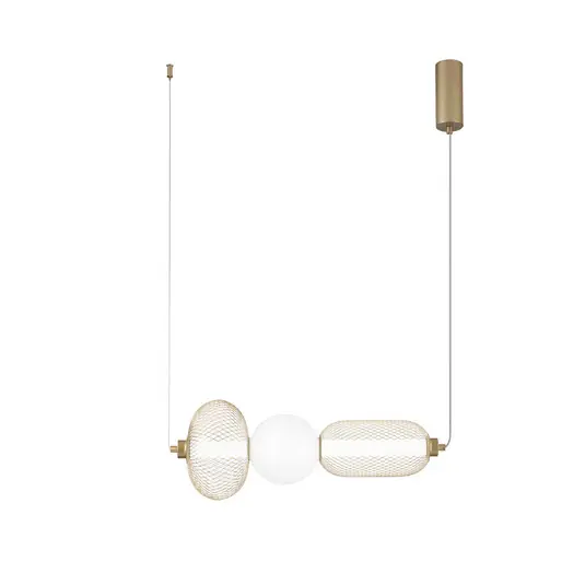 INKAS LED lógó lámpa, magasság 53 cm, arany színű üveg/fém CCT Nézd meg most