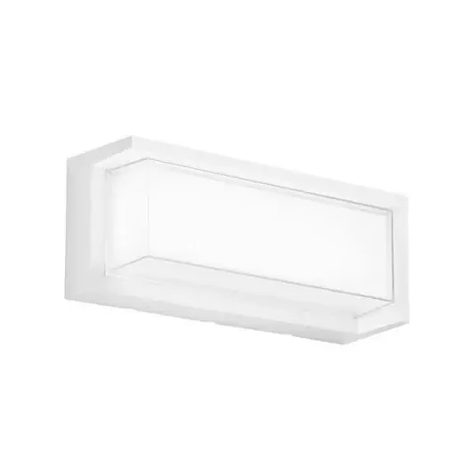 BLOCK LED kültéri falilámpa, fehér, szélesség 32 cm műanyag, CCT Árengedmény