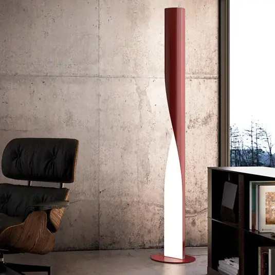 Kedvezmény kdln LED álló világítás Evita, piros, magasság 190 cm, dimmelhető