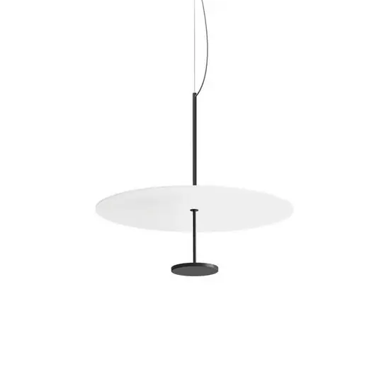 LED lógó világítás Stilo_P, fekete, Ø 55 cm, IP40 Biztonságos fizetés