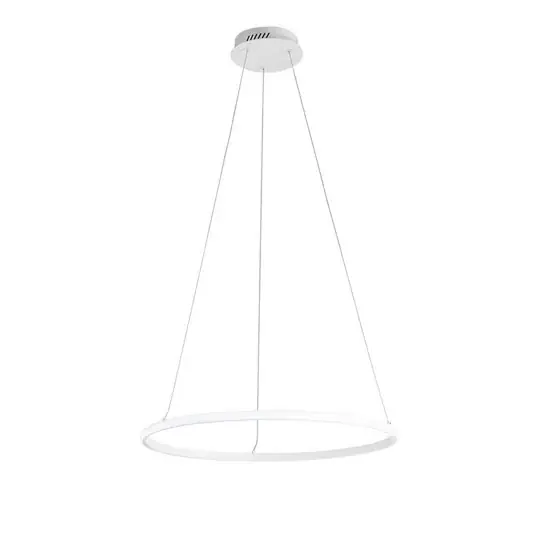 Árengedmény LED függő lámpa Axis, Ø 60 cm, fehér, fém, CCT