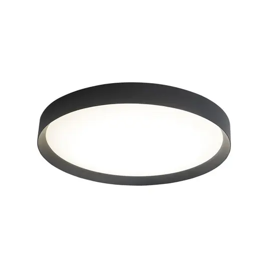 LED mennyezeti világítás Minsk, fekete, Ø 60cm, Casambi, 42 W, CCT Akciós ár