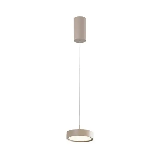Kedvezményes ár LED lógó lámpa Denver, Ø 17 cm, bézs színű, fém