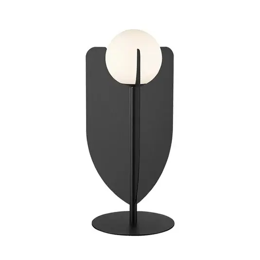 Fedora asztali lámpa, magasság 42 cm, fekete, fém/üveg Gyors szállítás